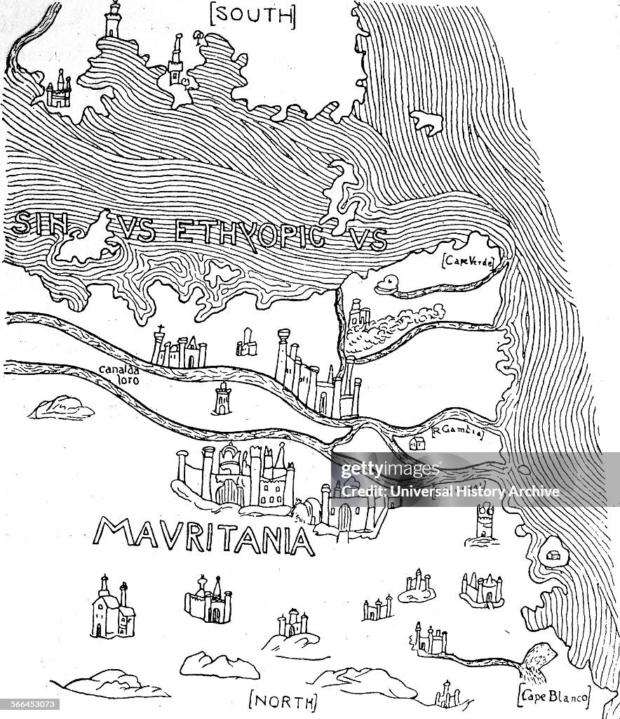 A portion of Africa from Fra Mauro's map