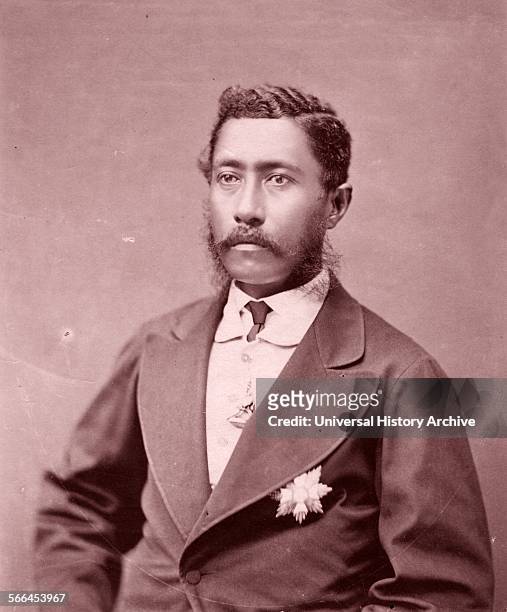Photograph of King Lunalilo, born William Charles Lunalilo King of the Kingdom of Hawaii. Dated 1873.