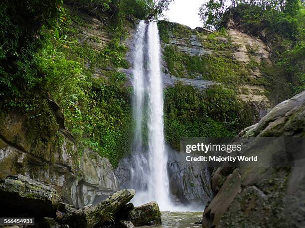The Madhabkunda waterfall is one of the most attractive tourist attractions in Sylhet, Bangladesh.