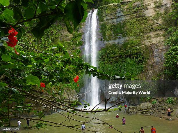The Madhabkunda waterfall, is one of the most attractive tourist attractions in Sylhet, Bangladesh. May 10, 2010.