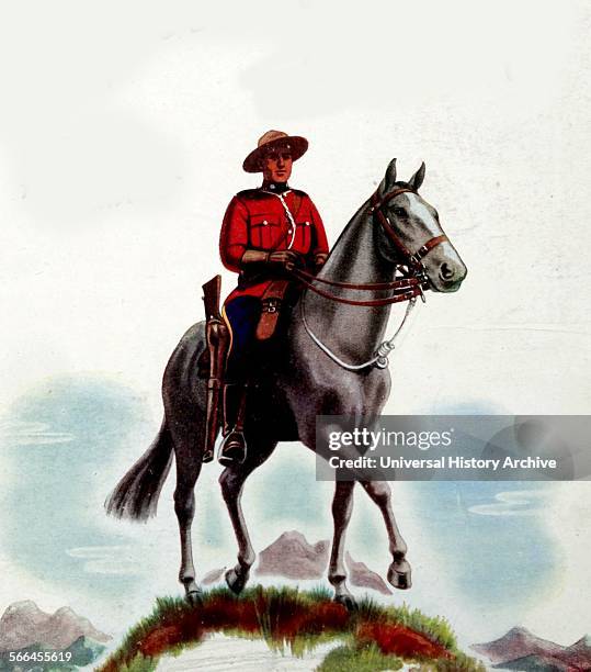 Mountie or mounted canadian police officer