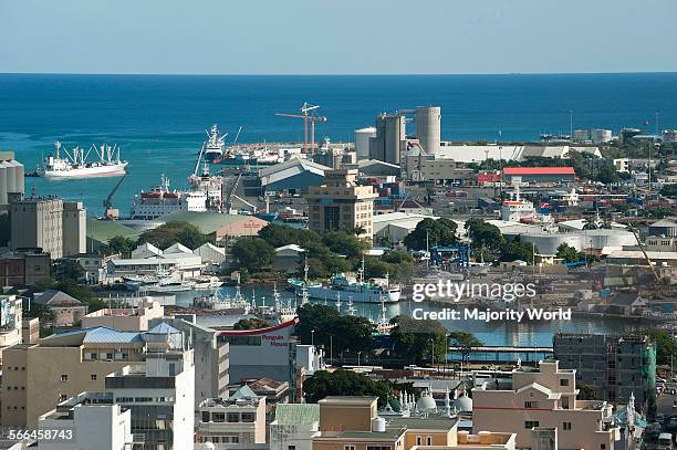 View over the city of Port Louis from Fort Adelaide, Mauritius. July 2, 2010.