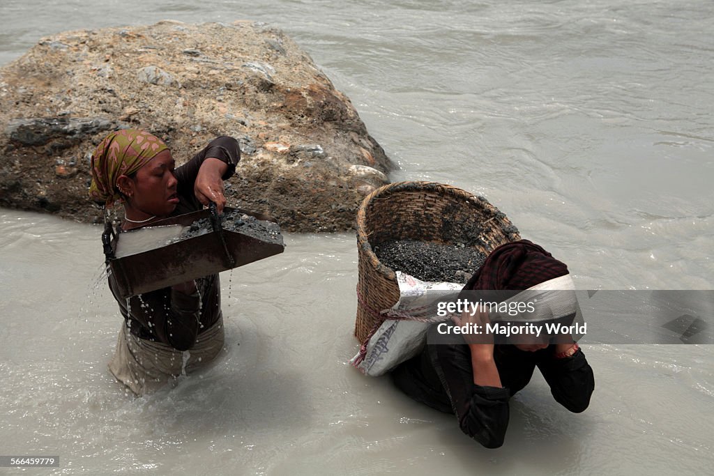 A female stone labourer