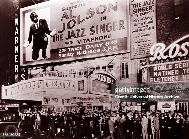 The Jazz Singer is a 1927 American musical film and the first motion picture with synchronized dialogue sequences. Directed by Alan Crosland and...