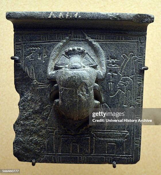 Egyptian stone heart scarab, 2nd -1st millennium BC.