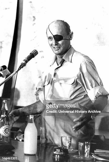 Moshe Dayan Israeli military leader and politician. Chief of staff of the Israel Defence Forces . Defence Minister during the Six-Day War.