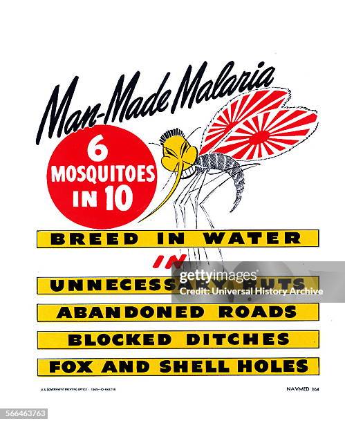 Public Health Poster for Malaria., News Photo