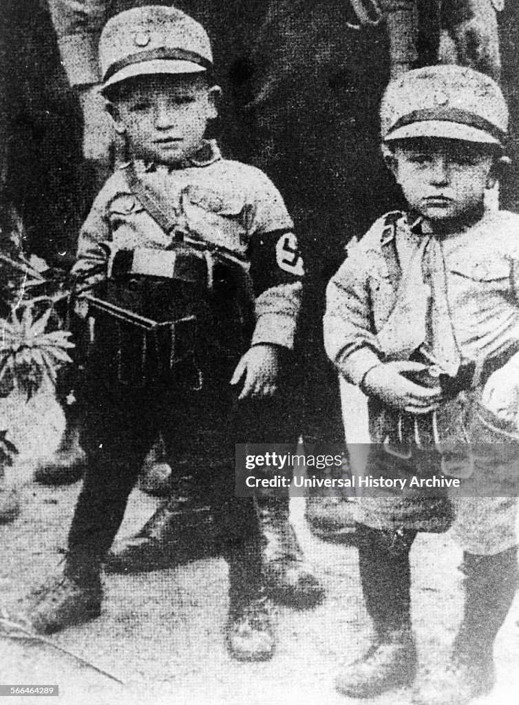 Very young Hitler Youth members.