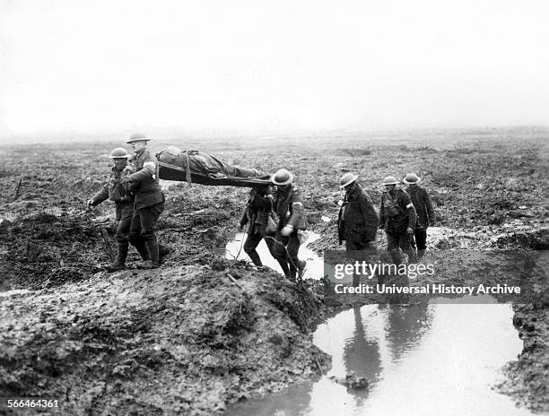 Canadian soldiers wounded at the Second Battle of Passchendaele was the culminating attack during the Third Battle of Ypres of the First World War,...