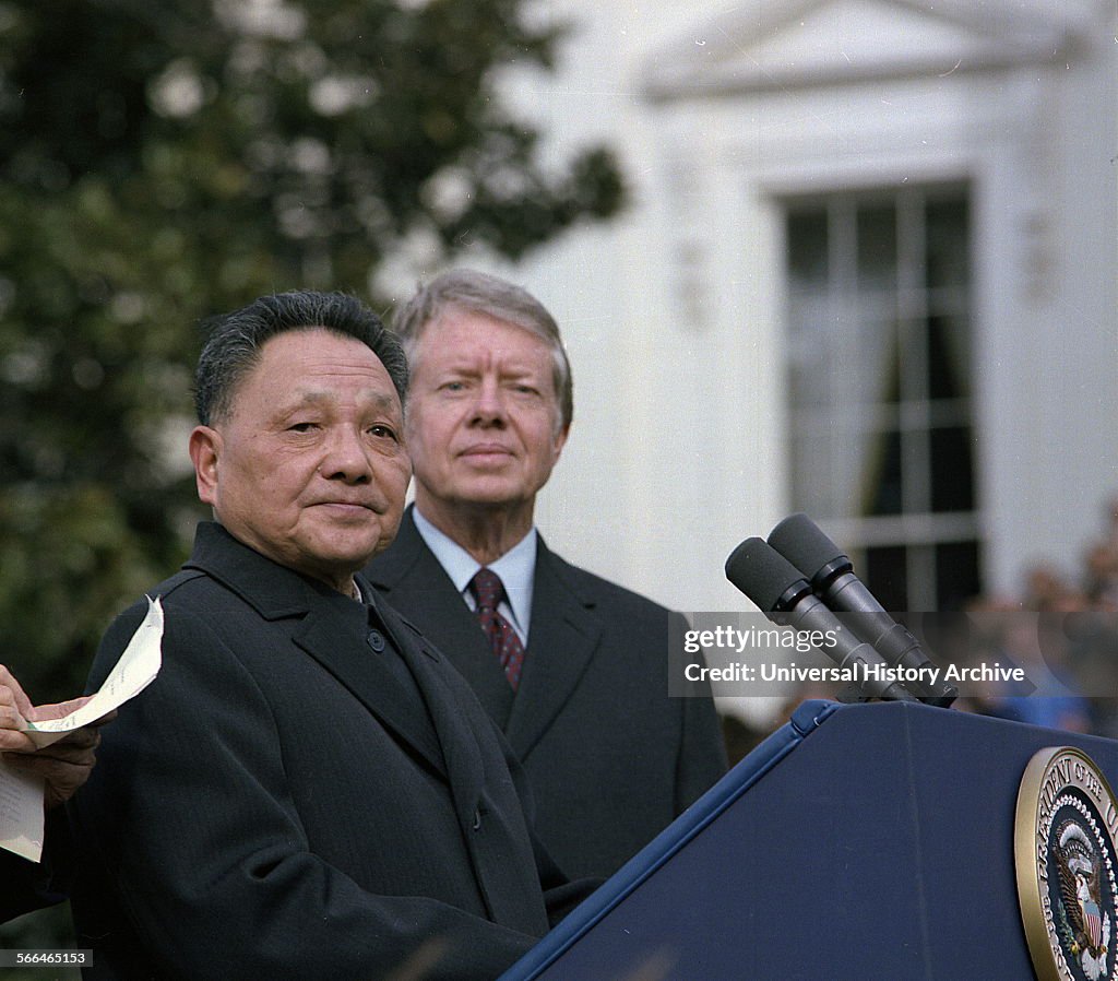 Deng Xiaoping and Jimmy Carter.