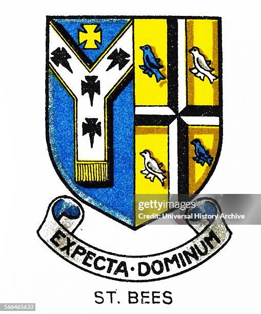 Emblem for St. Bees School, a co-educational school in the West Cumbrian village of St. Bees. Founded in 1583 by the then Archbishop of Canterbury...