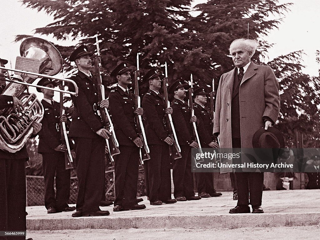 David ben Gurion first Prime Minister of Israel.