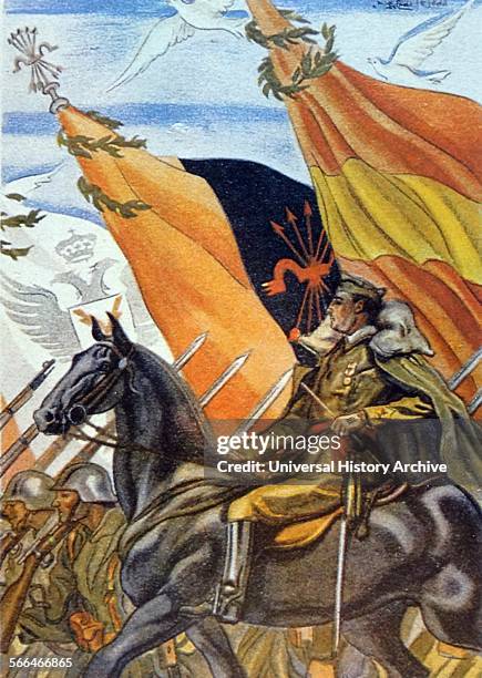 Reuben Dario painting of the Nationalist leader General Franco during the Spanish Civil War.