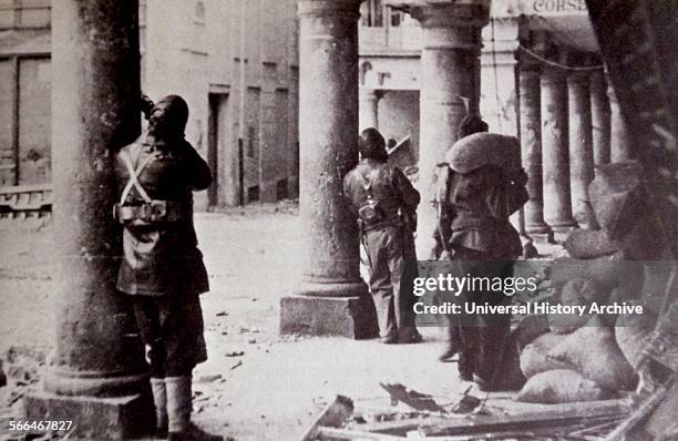 Action at Teruel, during the Spanish Civil War. The combatants fought the battle between December 1937 and February 1938, during the worst Spanish...