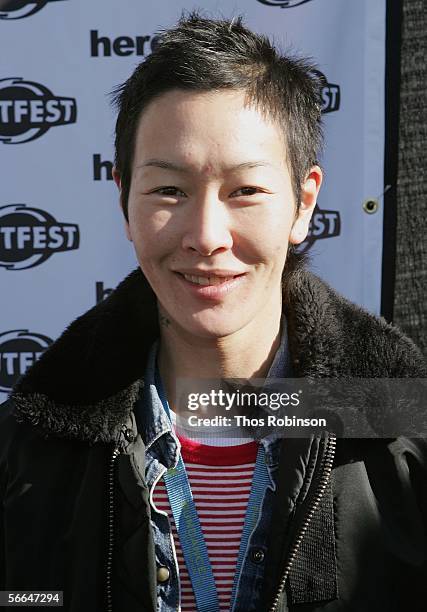 Jenny Shimizu attends the Sundance Outfest Queer Brunch with John Waters at Grub Steak Restaurant during the 2006 Sundance Film Festival January 22,...