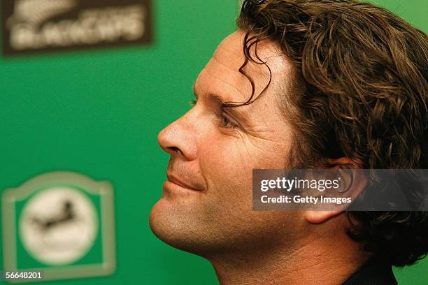 New Zealand cricketer Chris Cairns pauses at a news conference January 23, 2006 in Christchurch, New Zealand. Cairns announced he will retire from...