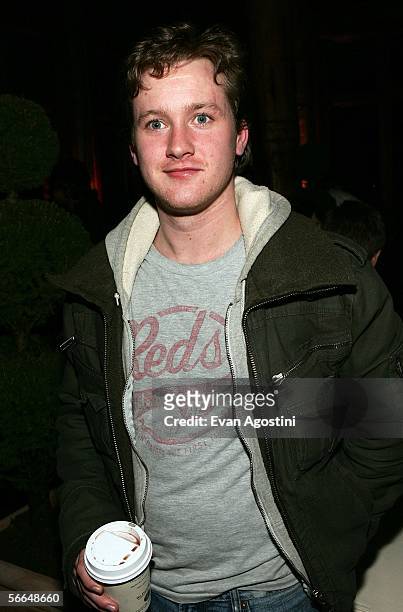 Actor Tom Guiry arrives to the Gersh Agency Party at the Sundance Film Festival held at the Red Pine Lodge on January 23, 2006 in Park City, Utah.