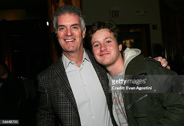Owner and President of Gersh Agency David Gersh and Actor Tom Guiry arrive to the Gersh Agency Party at the Sundance Film Festival held at the Red...