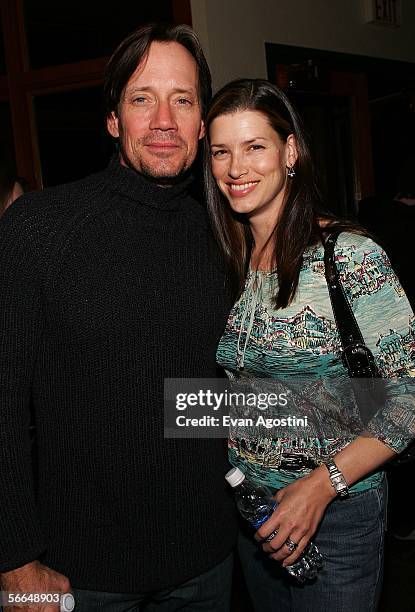 Actor Kevin Sorbo and his wife Sam arrive to the Gersh Agency Party at the Sundance Film Festival held at the Red Pine Lodge on January 23, 2006 in...