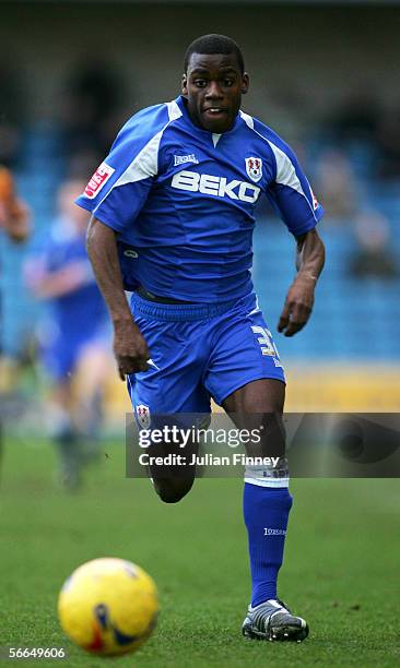 Marvin Williams of Millwall in action during the Coca-Cola Championship match between Millwall and Wolverhampton Wanderers at The New Den on January...