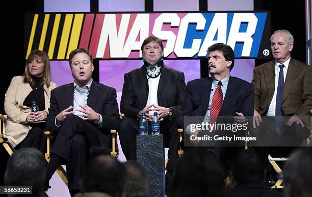 Director of Diversity Tish Sheets, NASCAR Chairman and CEO Brian France, NASCAR Vice President of Competition Robin Pemberton, NASCAR President Mike...