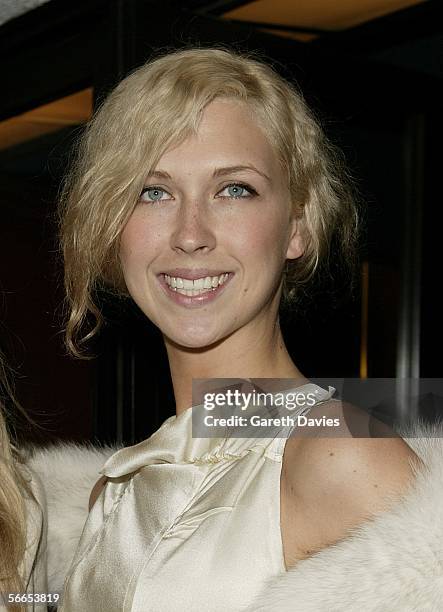 Margo Stilley arrives at the UK Premiere of "Derailed" at the Curzon Mayfair on January 23, 2006 in London, England.