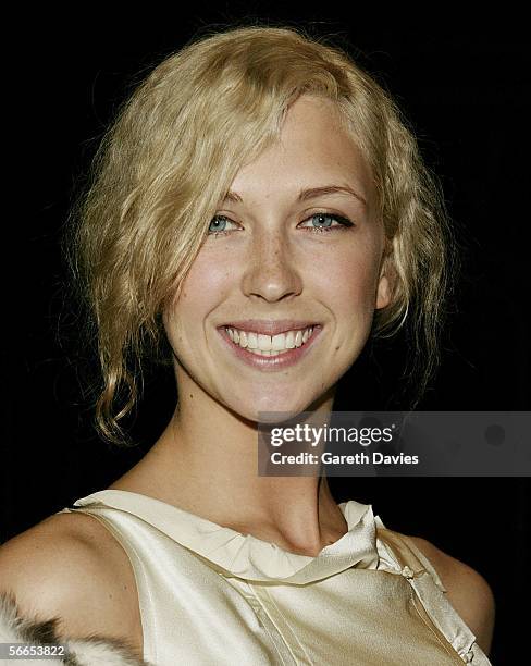 Margo Stilley arrives at the UK Premiere of "Derailed" at the Curzon Mayfair on January 23, 2006 in London, England.