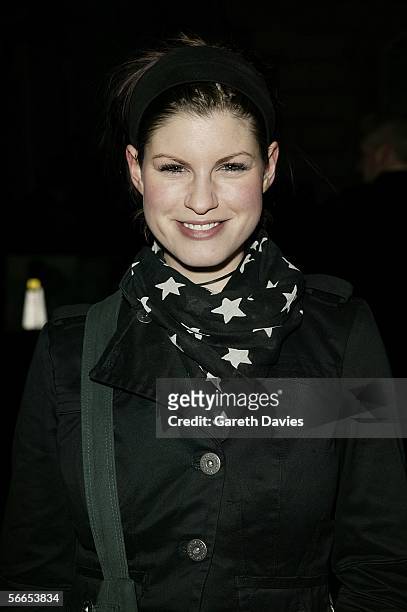 Jemima Rooper arrives at the UK Premiere of "Derailed" at the Curzon Mayfair on January 23, 2006 in London, England.
