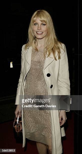 Meredith Ostrom arrives at the UK Premiere of "Derailed" at the Curzon Mayfair on January 23, 2006 in London, England.