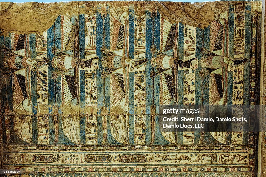 Artwork on a temple ceiling