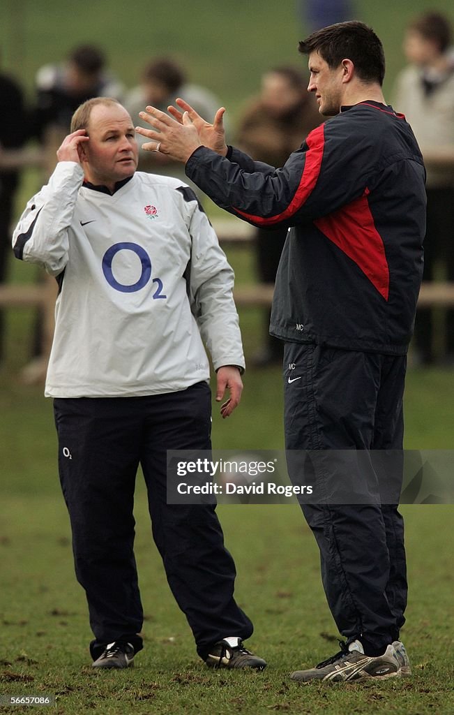 England rugby union training