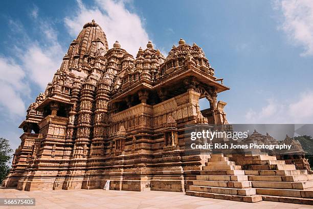 khajuraho temple, madhya pradesh - khajuraho 個照片及圖片檔