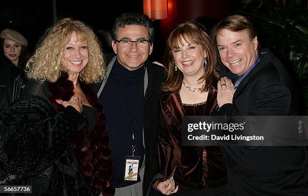 Ventriloquist/comedian Jay Johnson, his wife Sandi and co-directors Paul Kreppel and Murphy Cross arrive for the afterparty following the opening...