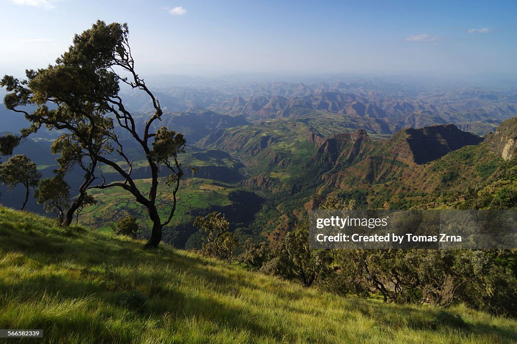 Evening view from the cimien plateau