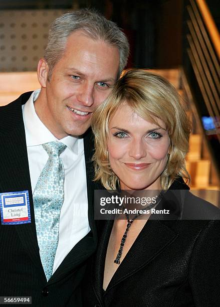 Christof Lang and Marietta Slomka attend the German Media Award on January 24, 2006 in Baden-Baden, Germany. The German Media Awards was created in...