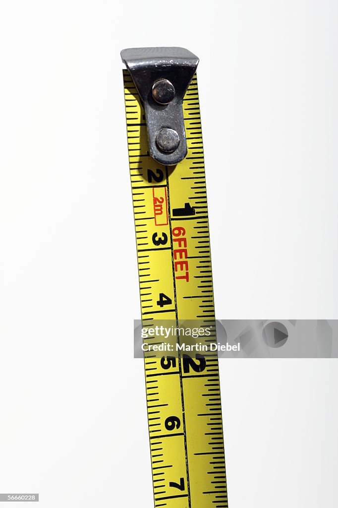 Close up of measuring tape