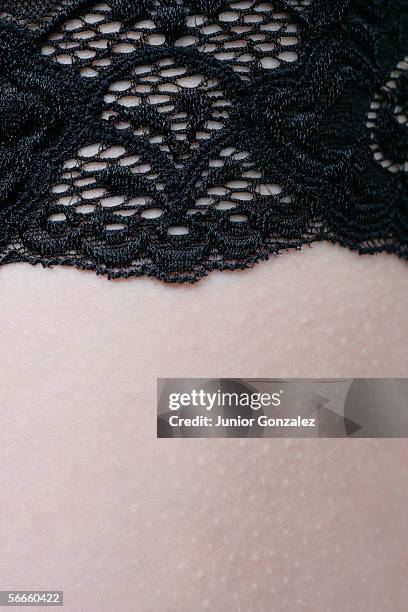 close of embroidered material on skin - goosebumps up close stock pictures, royalty-free photos & images