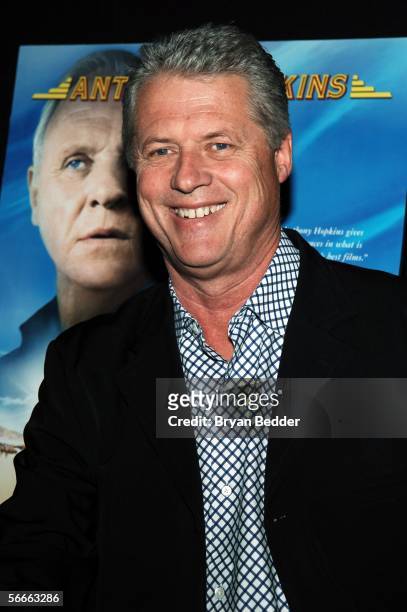 Director Roger Donaldson arrives at the screening of the Magnolia Pictures film "The World's Fastest Indian" at the Tribeca Grand Hotel on January...