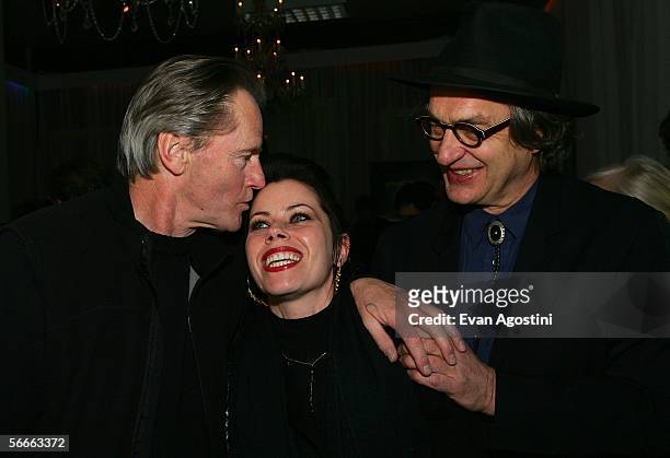 Actors Sam Shepard, Fairuza Balk and director Wim Wenders attend the premiere of "Don't Come Knocking" at Eccles Theater during the 2006 Sundance...