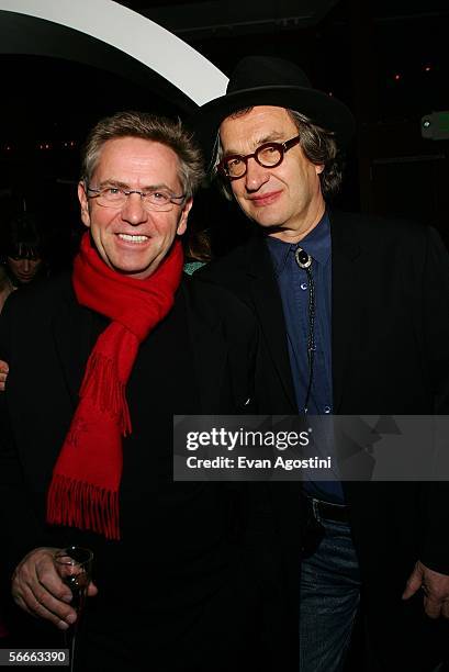 Producer Peter Schwartzkopff and director Wim Wenders attend the premiere of "Don't Come Knocking" at Eccles Theater during the 2006 Sundance Film...