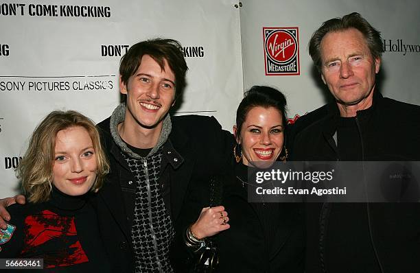 Actors Sarah Polley, Gabriel Mann, Fairuza Balk and Sam Shepard attend the premiere of "Don't Come Knocking" at Eccles Theater during the 2006...