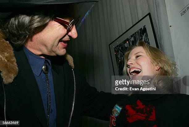 Director Wim Wenders and actress Sarah Polley attend the premiere of "Don't Come Knocking" at Eccles Theater during the 2006 Sundance Film Festival...