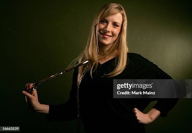 Actress Shauna Macdonald of the film "The Descent" poses for a portrait at the Getty Images Portrait Studio during the 2006 Sundance Film Festival on...