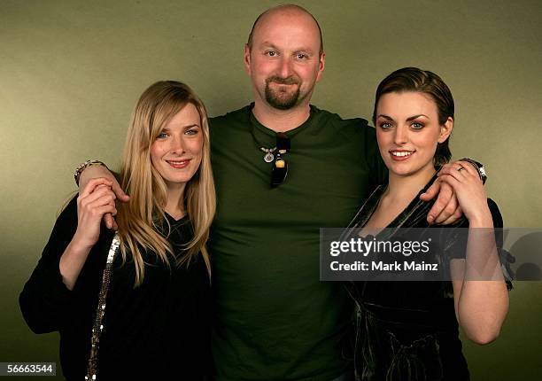 Actress Shauna Macdonald, director Neil Marshall and actress Nora-Jane Noone of the film "The Descent" poses for a portrait at the Getty Images...