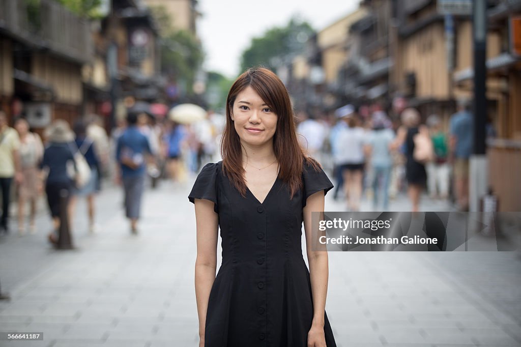 Female in Kyoto street