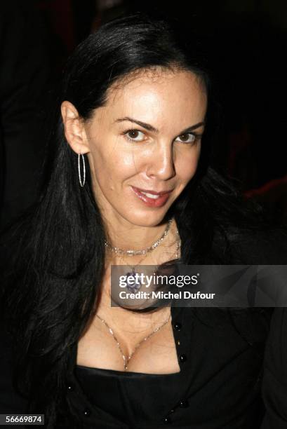 Designer L'wren Scottattends the Sidaction Party raising funds in support of AIDS during Paris Fashion Week Spring/Summer 2006 at Pavillon...