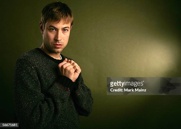 Ator Jody Hill from the film "The Foot Fist Way" poses for a portrait at the Getty Images Portrait Studio during the 2006 Sundance Film Festival on...