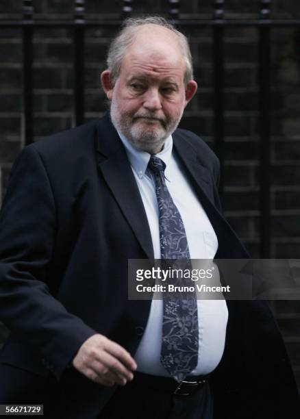 Home Secretary Charles Clarke leaves Number 10 Downing street after a Cabinet meeting on January 26, 2006 in London, England. Secretary of State for...