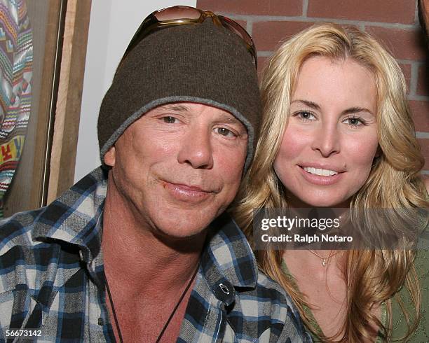 Nicki Rourke 22 Niki Taylor And Mickey Rourke At Hollywood Choppers Stock Photos ...