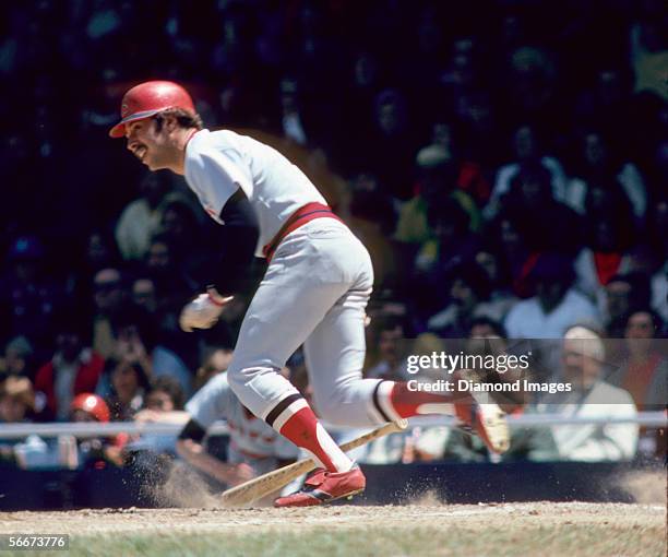 Infielder Jerry Remy, of the Boston Red Sox, at bat during a game in May, 1978 against the Detroit Tigers at Tiger Stadium in Detroit, Michigan.